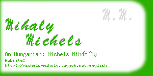 mihaly michels business card